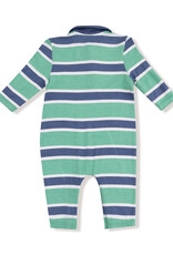 Angel Dear ADF25 Rugby Polo Romper Green/Navy