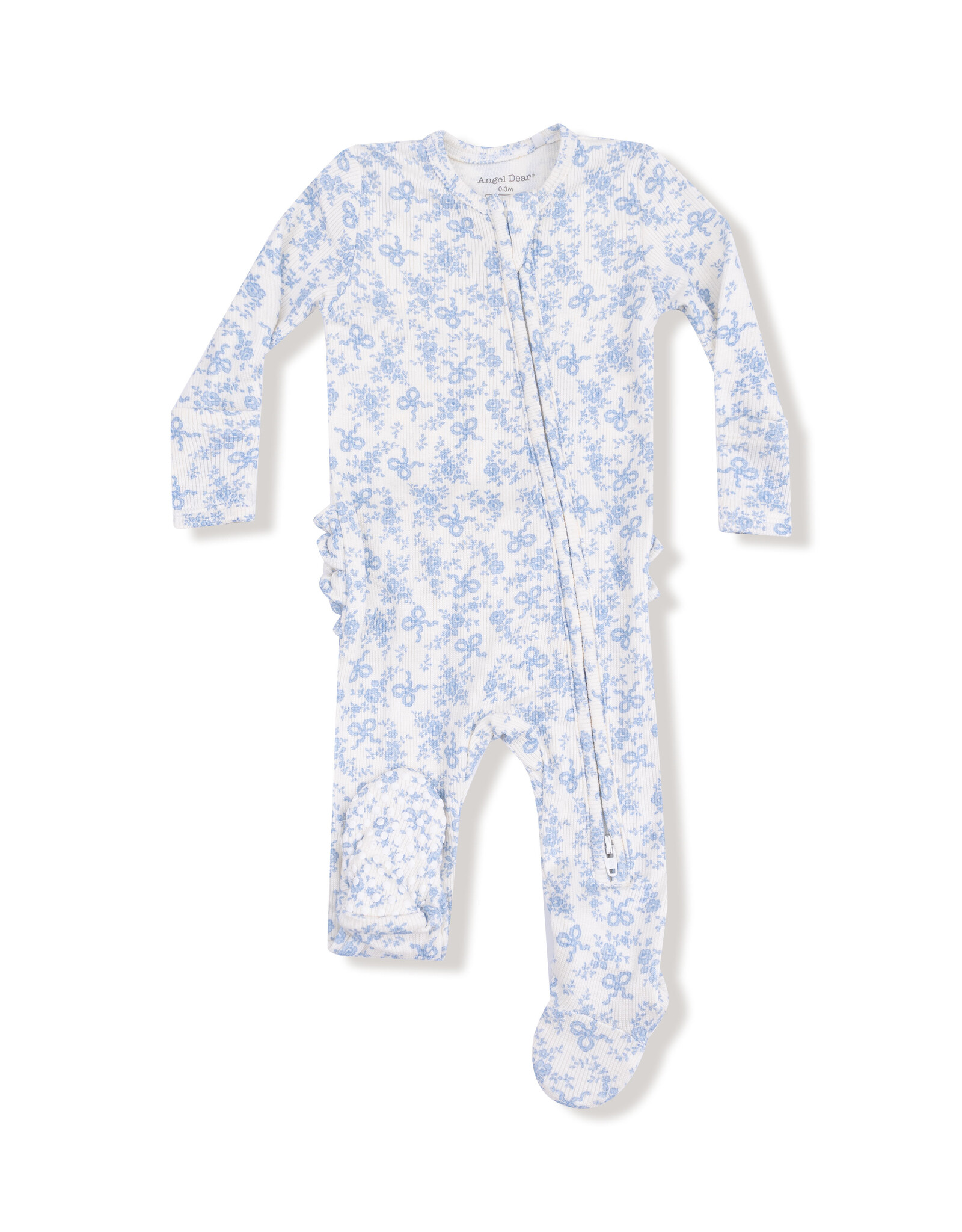 Angel Dear ADF25 2 Way Zipper Footie Romi Floral