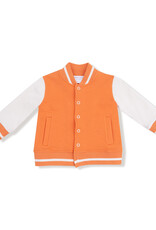 Angel Dear ADF25 French Terry Letterman Jacket Orange