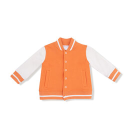 Angel Dear French Terry Letterman Jacket Orange
