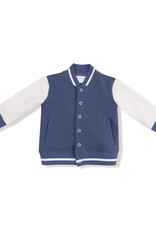 Angel Dear ADF25 French Terry Letterman Jacket Navy