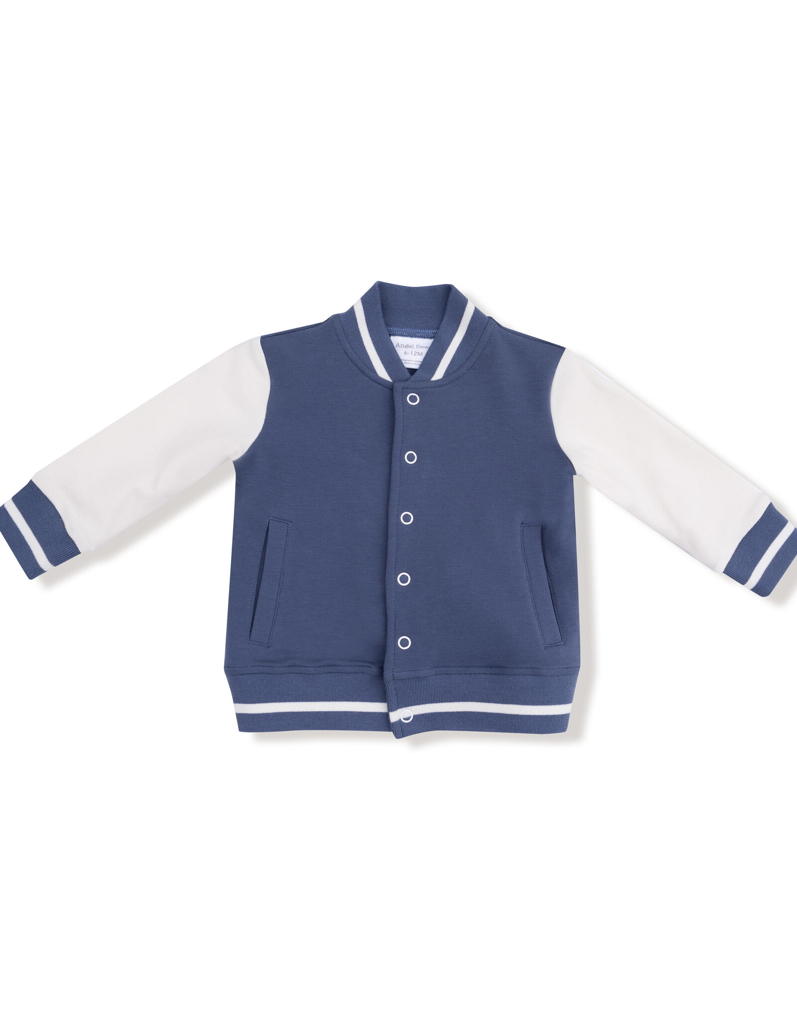 Angel Dear ADF25 French Terry Letterman Jacket Navy