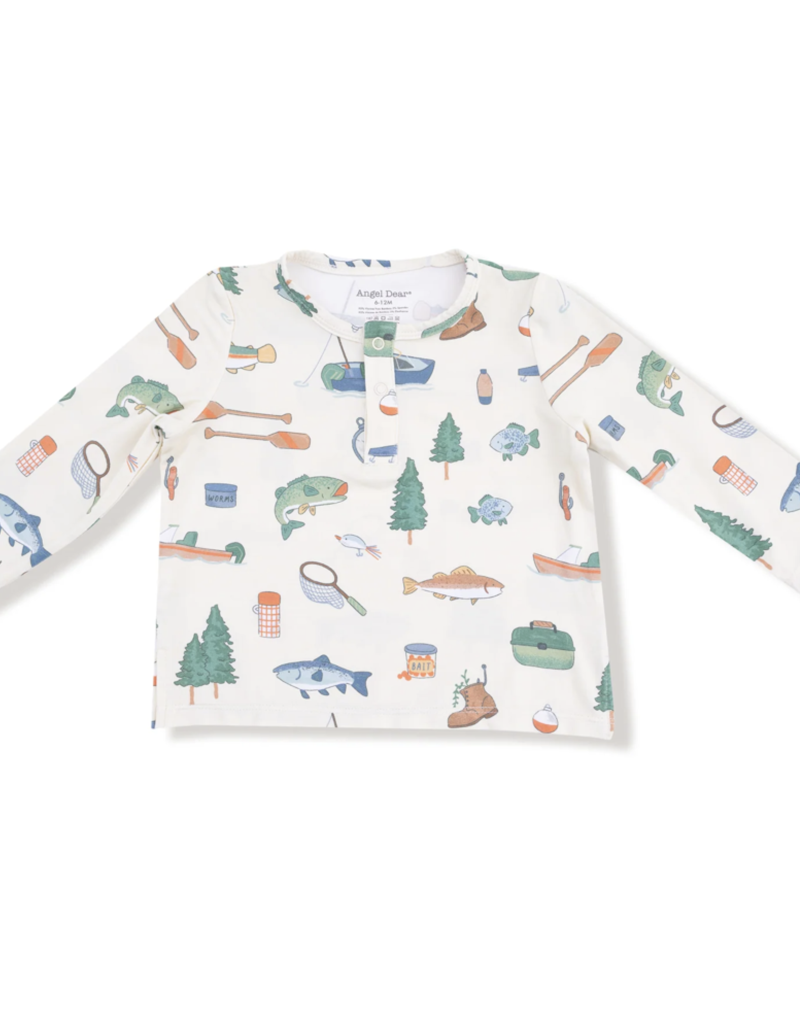 Angel Dear ADF25 Henley Top/Waffle Pant Fishing Things
