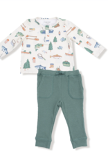 Angel Dear ADF25 Henley Top/Waffle Pant Fishing Things