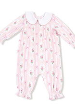 Angel Dear ADF25 Smocked Romper Ogee Lace Floral