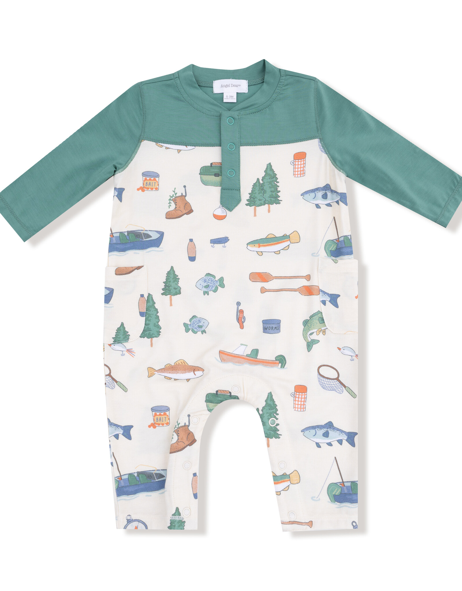 Angel Dear ADF25 Romper Fishing Things