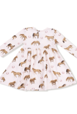 Angel Dear ADF25 Twirly Dress Pink Horses