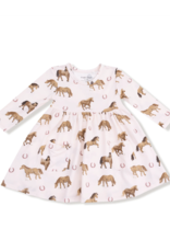 Angel Dear ADF25 Twirly Dress Pink Horses