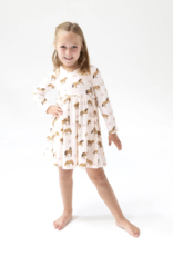 Angel Dear ADF25 Twirly Dress Pink Horses