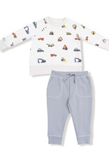 Angel Dear ADF25 French Terry Sweatshirt/Jogger Construction Vehicles