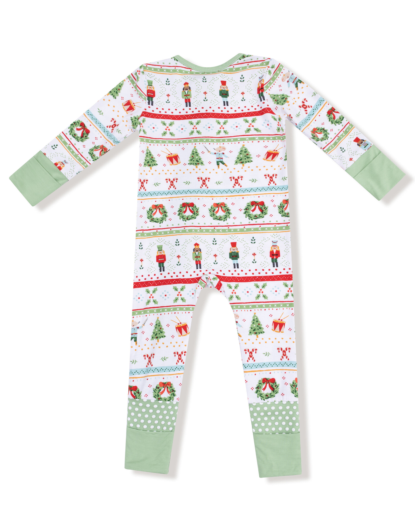 Angel Dear ADF25 2 Way Zipper Romper Nutcracker Fair Isle