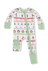 Angel Dear ADF25 2 Way Zipper Romper Nutcracker Fair Isle
