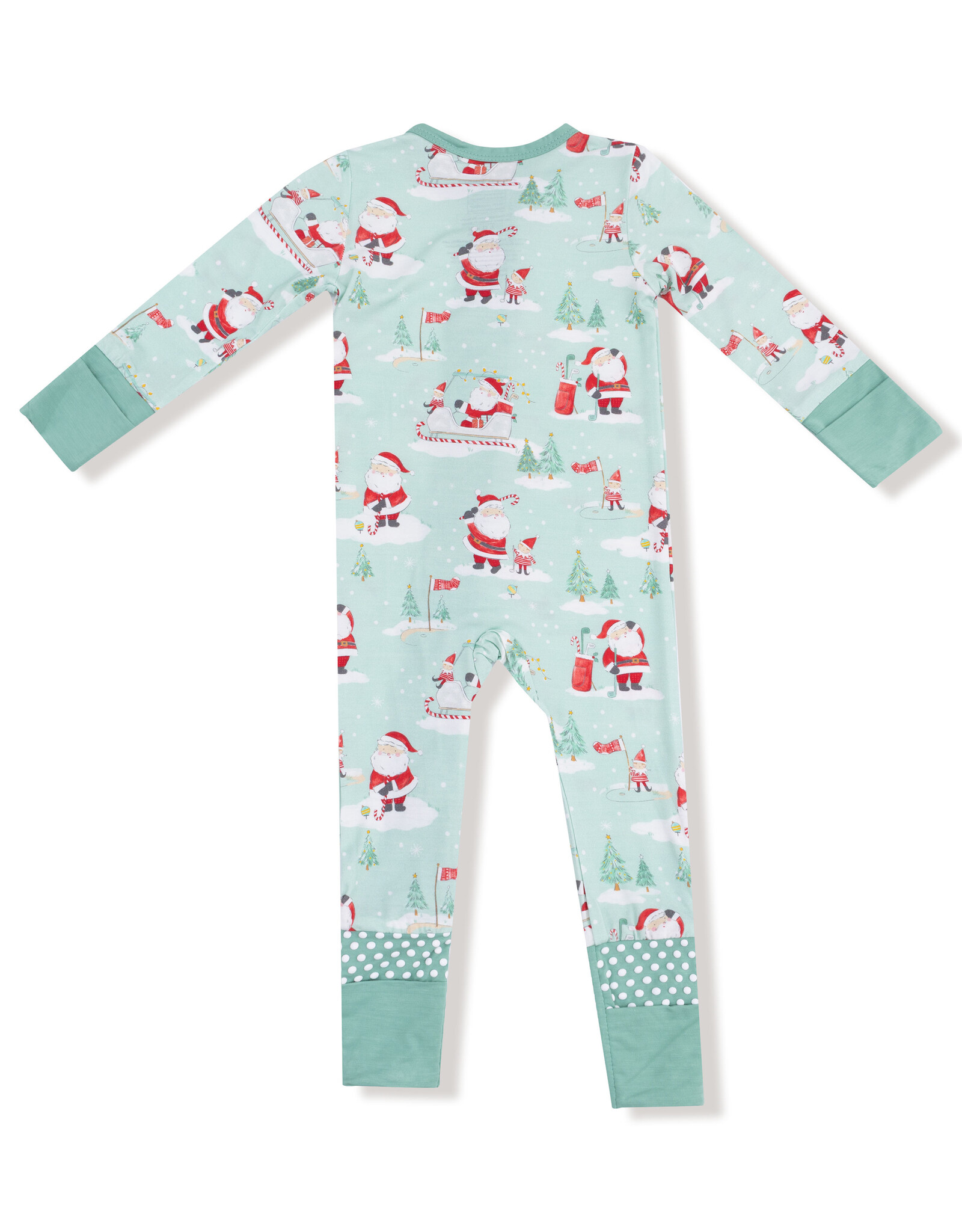 Angel Dear ADF25 2 Way Zipper Romper Golfing Santa Elves