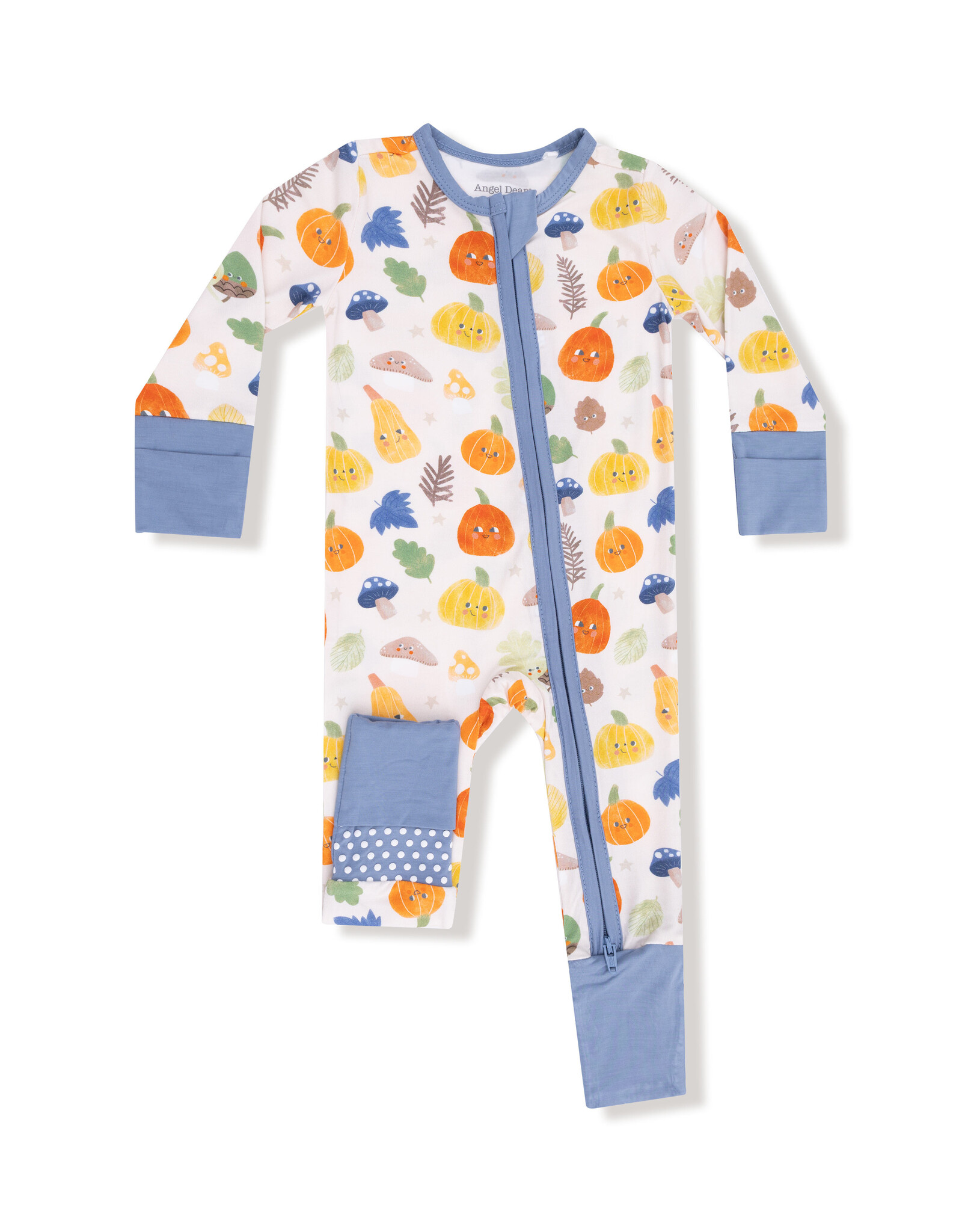 Angel Dear ADF25 2 Way Zipper Romper Autumn Pumpkins