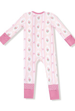 Angel Dear ADF25 2 Way Zipper Romper Ogee Lace Floral