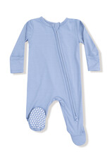 Angel Dear ADF25 2 Way Zipper Footie Soft Chambray