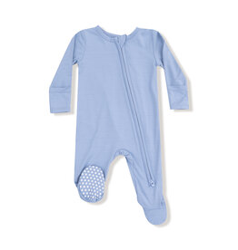 Angel Dear 2 Way Zipper Footie Soft Chambray