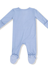Angel Dear ADF25 2 Way Zipper Footie Soft Chambray