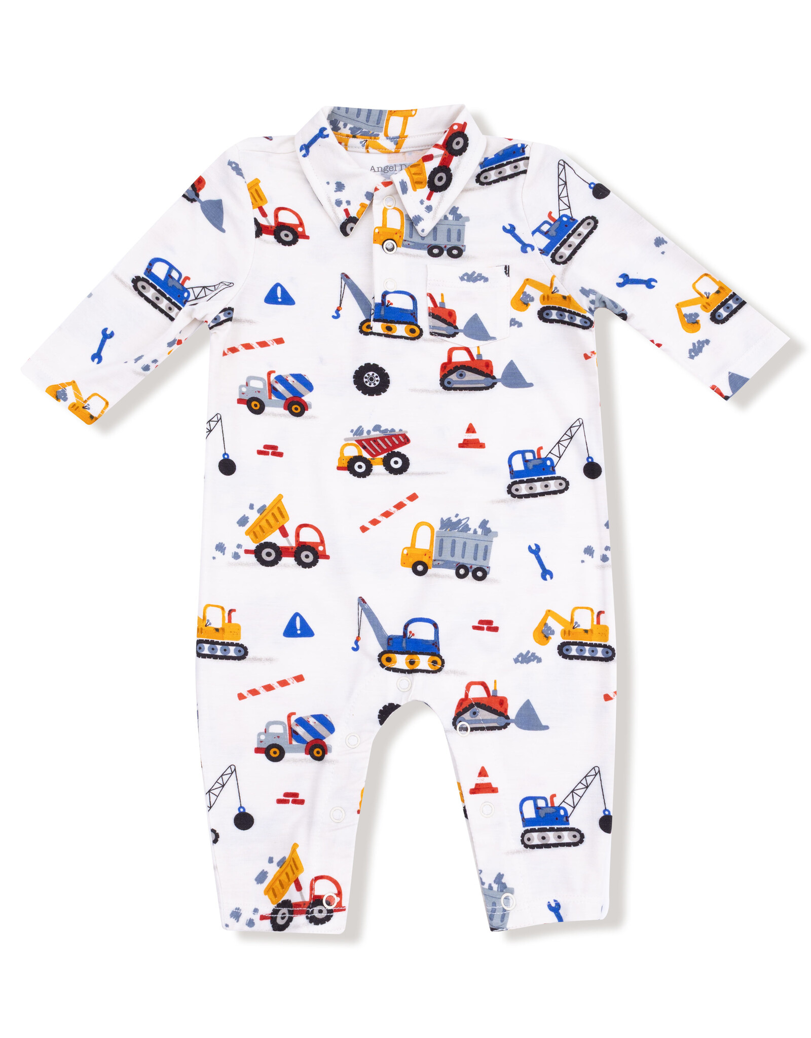Angel Dear ADF25 Polo Romper Crayon Construction