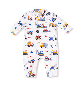 Angel Dear Polo Romper Crayon Construction