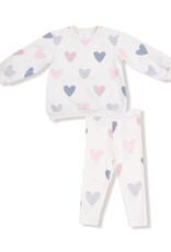Angel Dear ADF25 French Terry Sweathshirt Legging Set Hearts