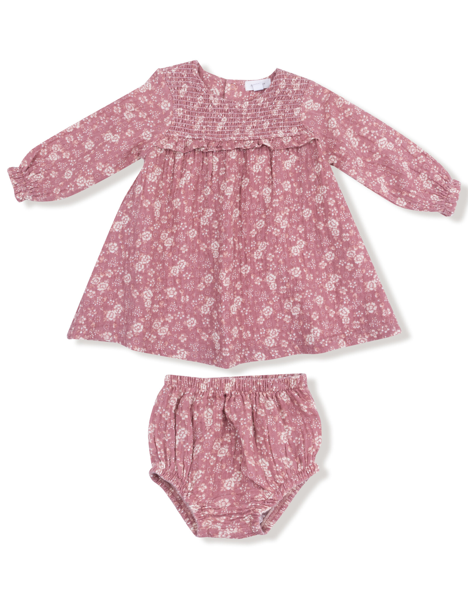 Angel Dear ADF25 Smocked Ruffle Dress Bandana Floral