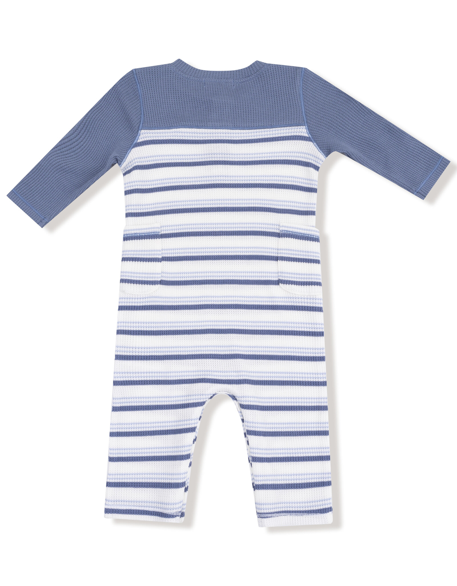Angel Dear ADF25 Romper Vintage Stripe Blue