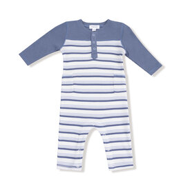 Angel Dear Romper Vintage Stripe Blue
