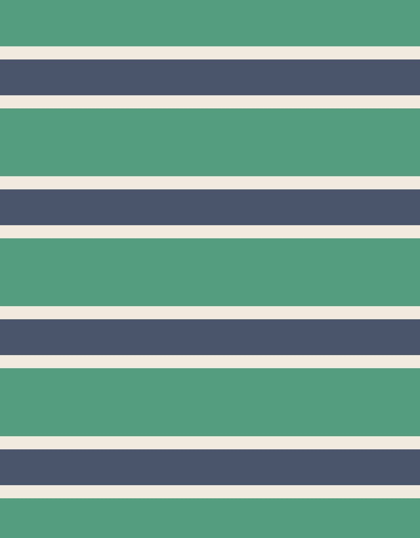 Angel Dear ADF25 Green/Navy Stripe Polo