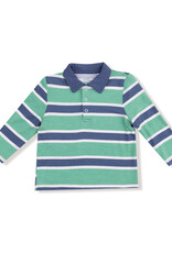 Angel Dear ADF25 Green/Navy Stripe Polo