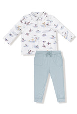 Angel Dear ADF25 Polo Shirt/Jogger Set Migrating Mallards