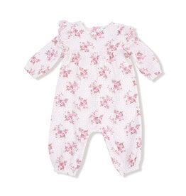 Angel Dear Long Sleeve Petal Ruffle Romper Belle Rosette Dot