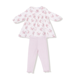 Angel Dear Collar Dress/Legging Set Belle Rosette Dot