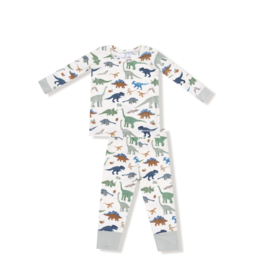 Angel Dear (Size 5/6) Long Sleeve Loungewear Washy Dinos