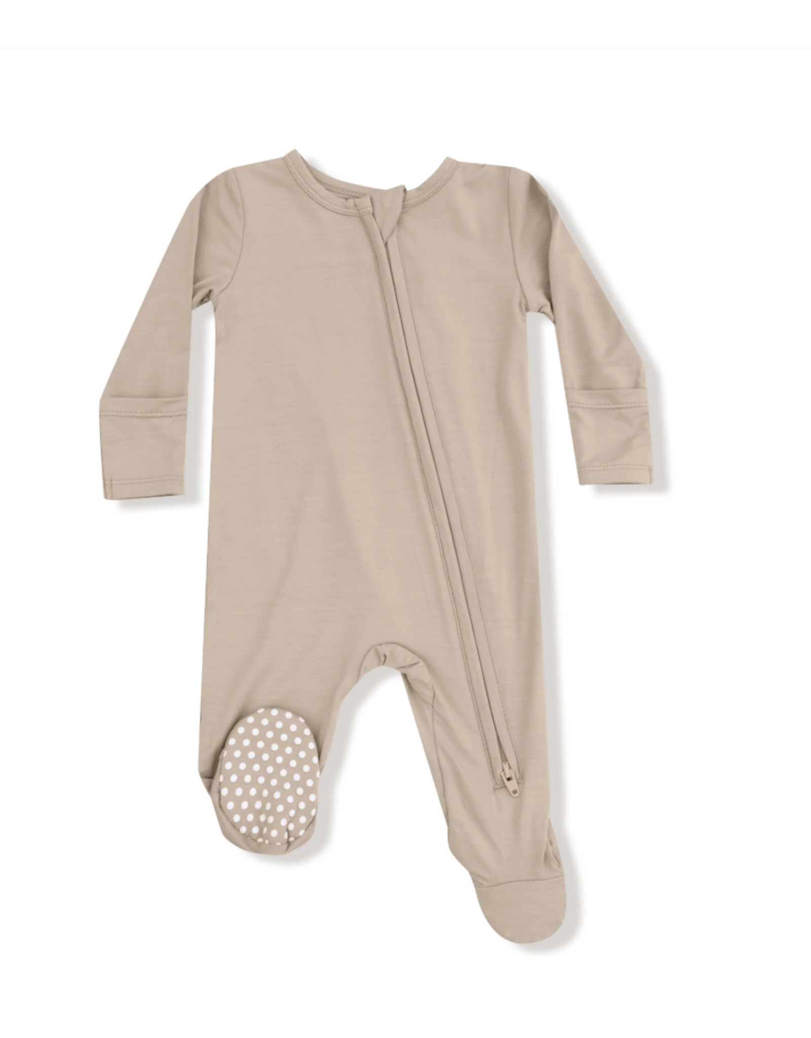 Angel Dear ADF25 2 Way Zipper Footie Smoke Gray