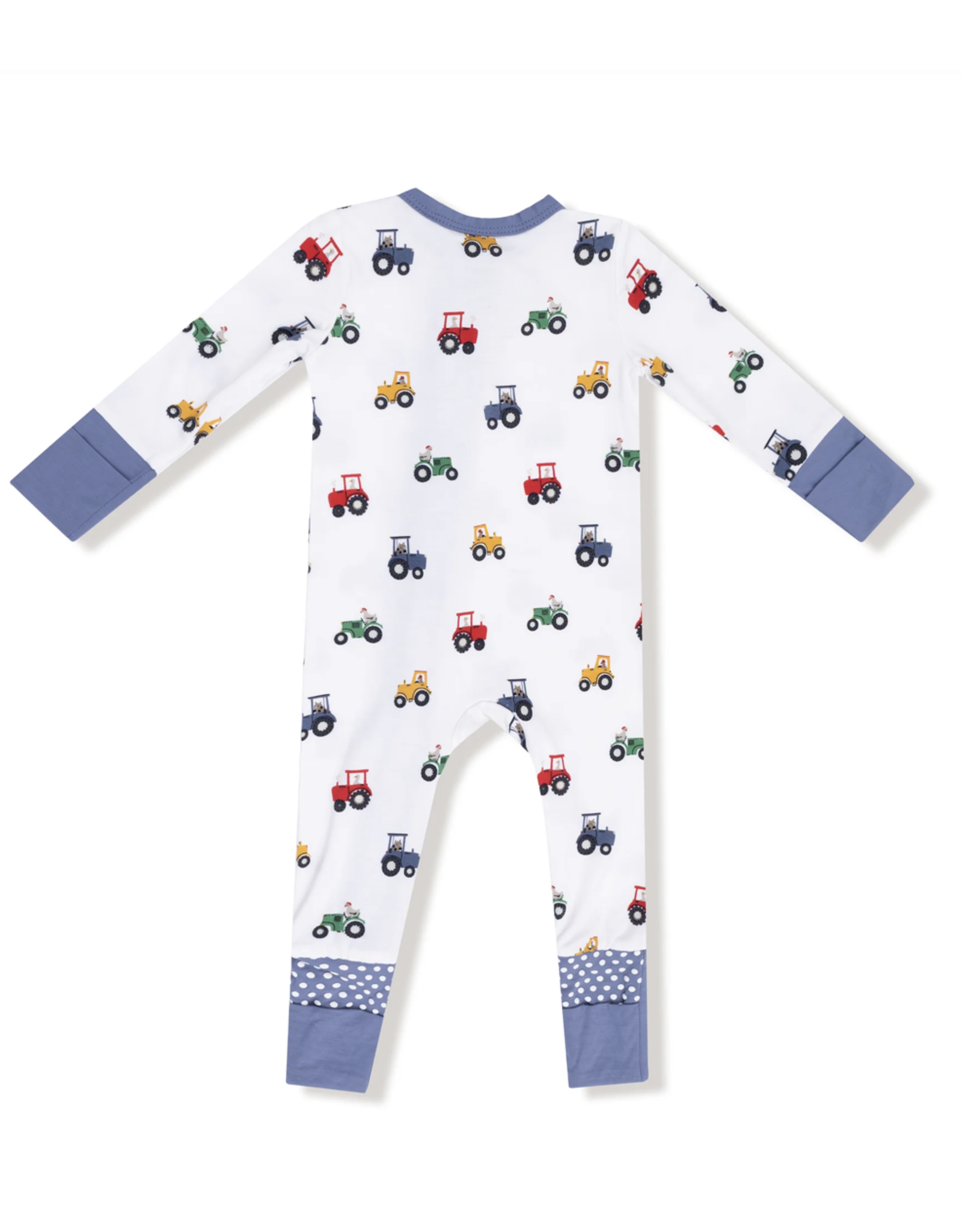 Angel Dear ADF25 2 Way Zipper Romper Mini Tractors
