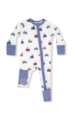 Angel Dear ADF25 2 Way Zipper Romper Mini Tractors