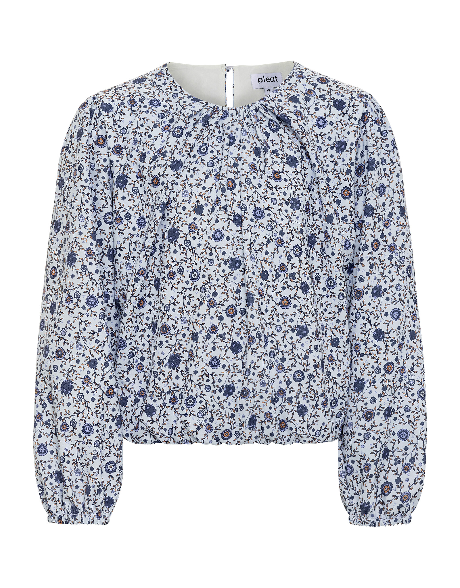 Pleat Wren Top Forget Me Nots