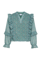 Pleat Katie Top Whimsy Teal