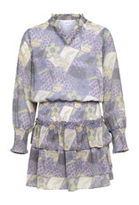 Pleat Harriett Dress Purple Patch