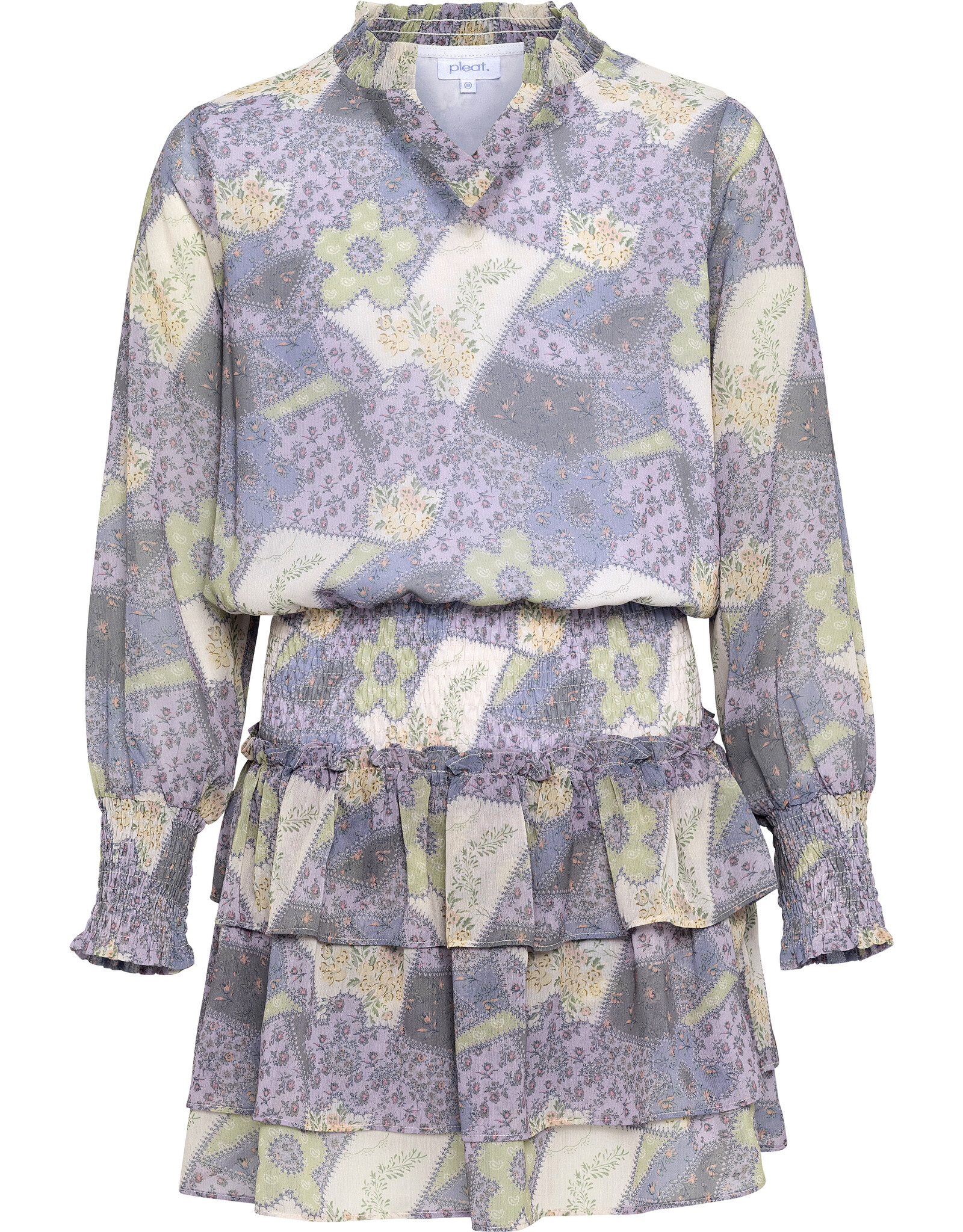 Pleat Harriett Dress Purple Patch