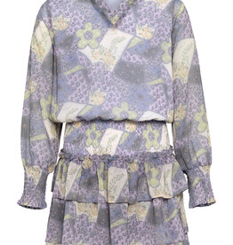 Pleat Harriett Dress Purple Patch