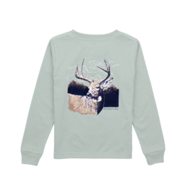 Properly Tied Long Sleeve Tee Sage Green Buck