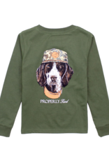 Properly Tied PT25 LS Tee Olive Man's Best Friend