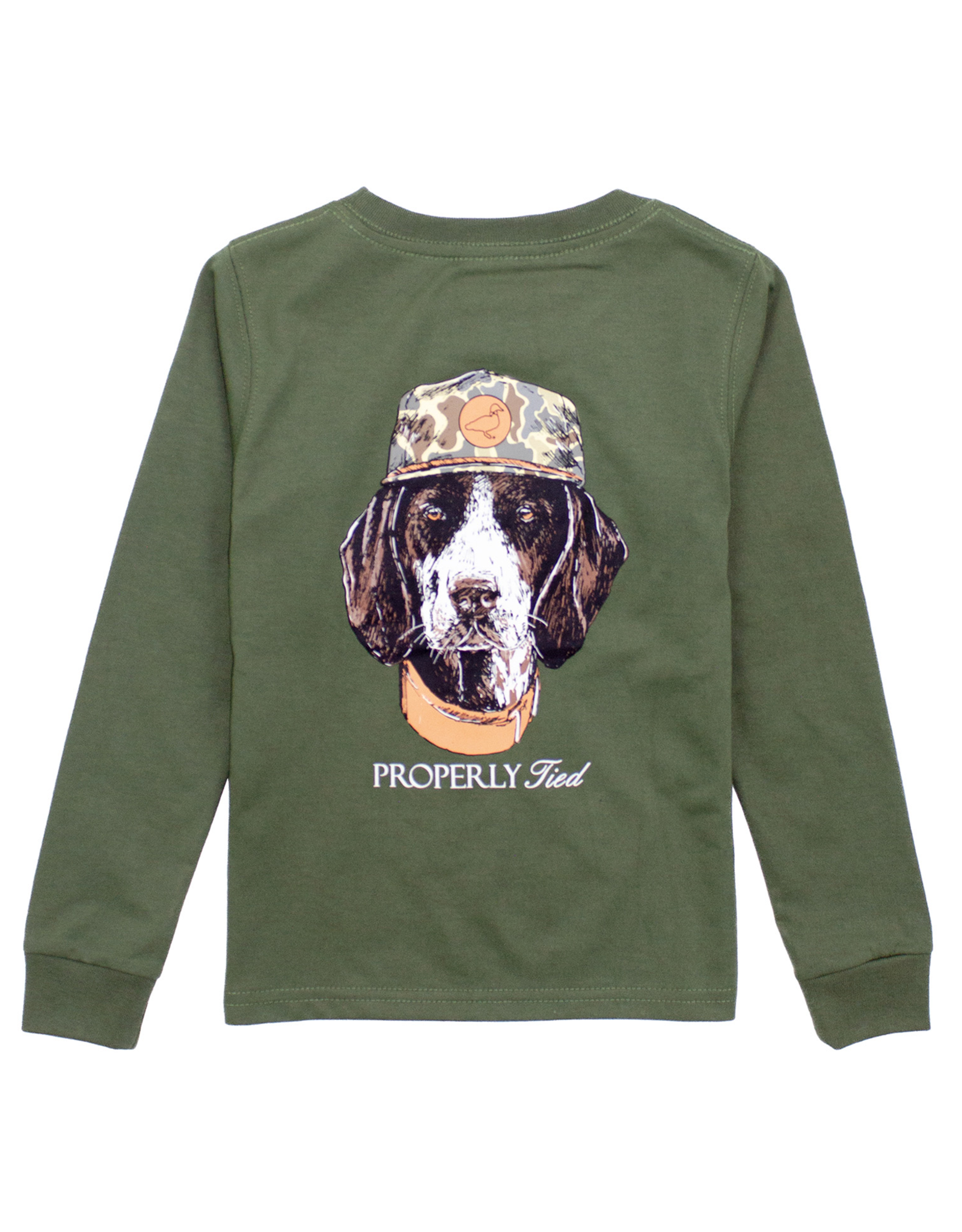 Properly Tied PT25 LS Tee Olive Man's Best Friend