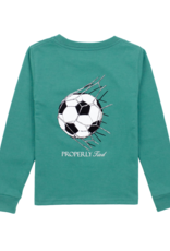 Properly Tied PT25 LS Tee Teal Goal