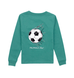 Properly Tied Long Sleeve Tee Teal Goal