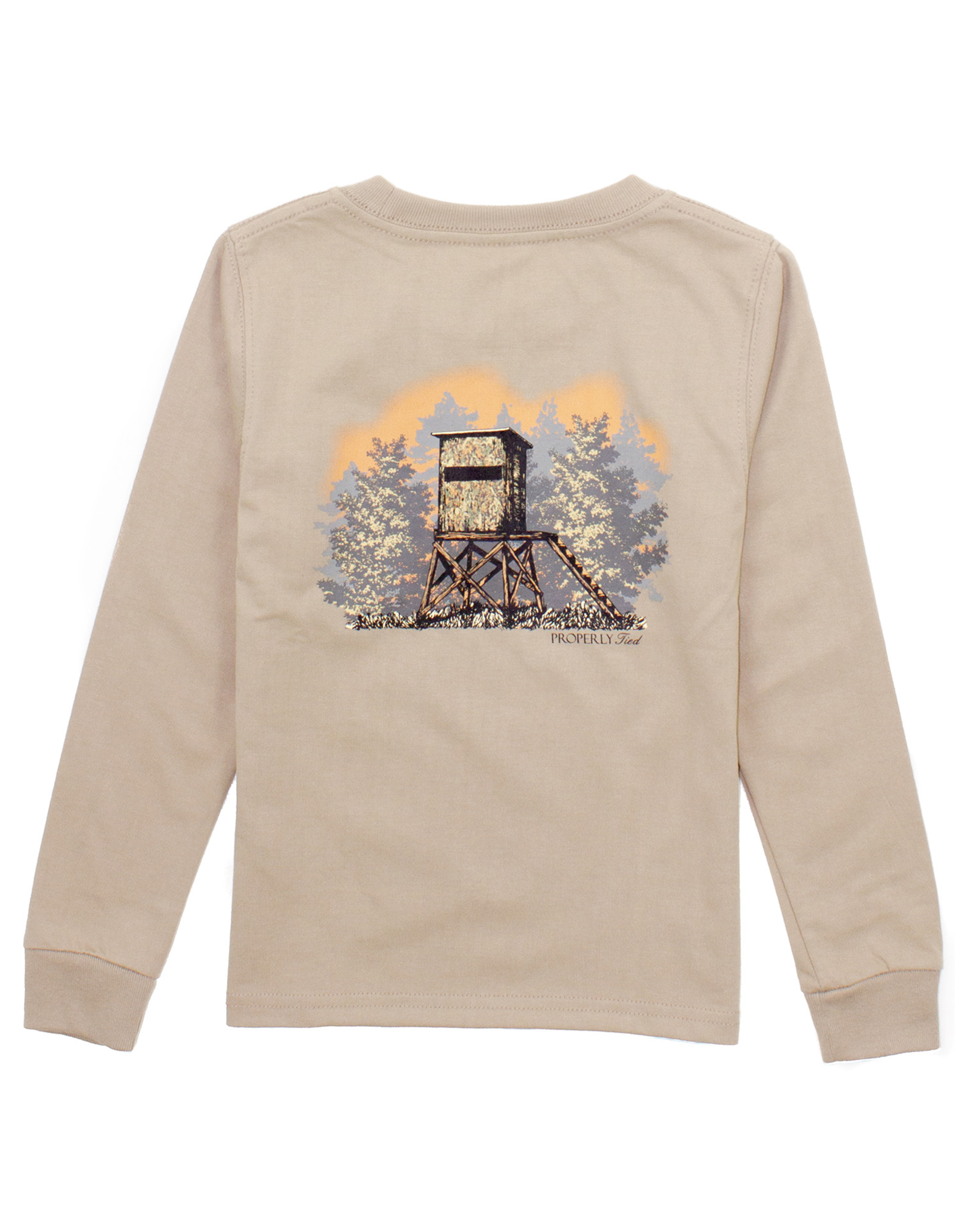 Properly Tied PT25 LS Tee Sand Deer Stand