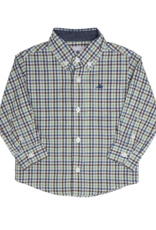 South Bound SBound Dress Shirt 3770 Navy/Aspen Green