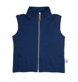 South Bound (Size 7) Knit Vest Navy Blue